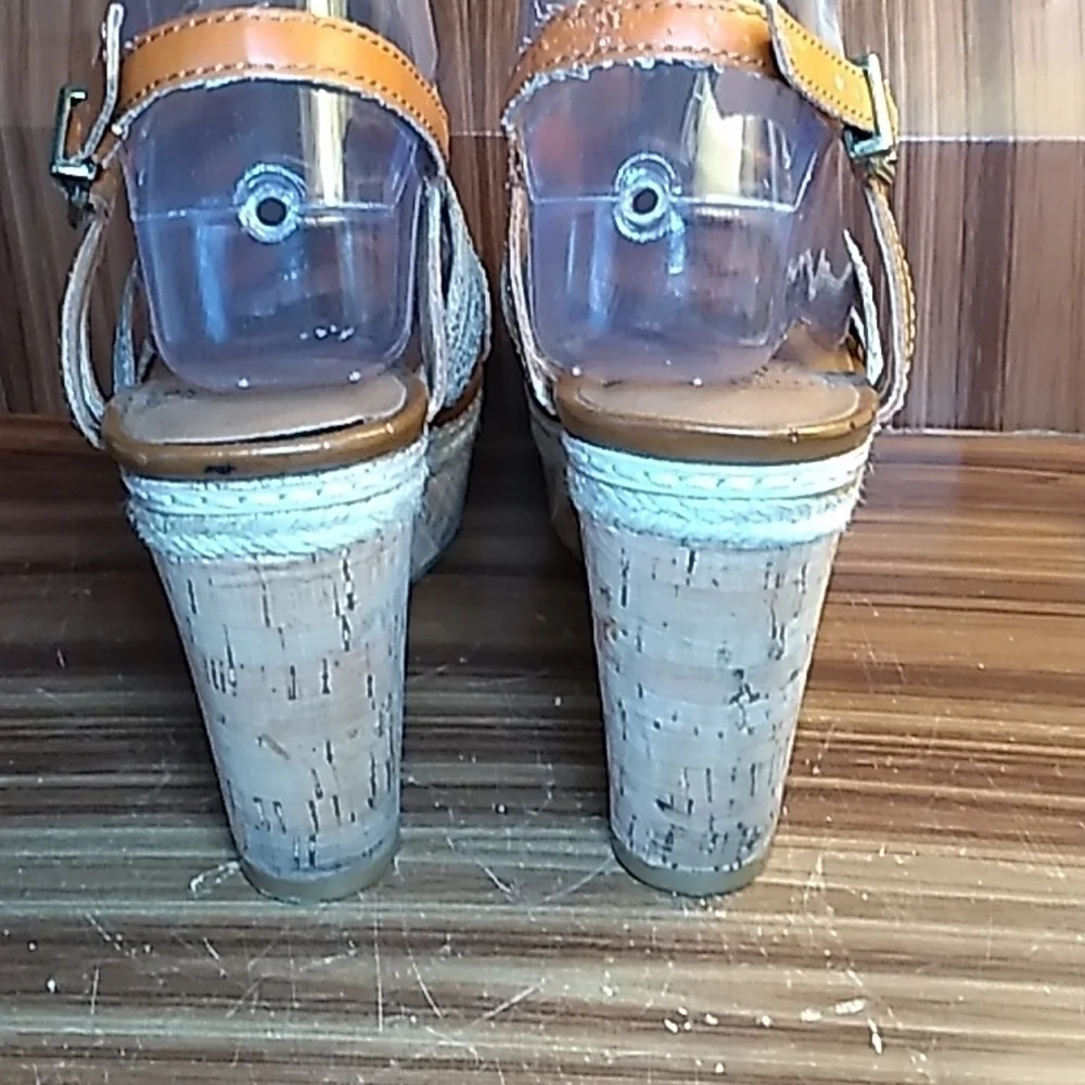 Lucky Brand wedges 8 cork bottom